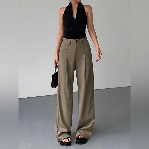 NWT Commense Divine Pleat Wide Leg Dress Pants - Picture 3 of 3